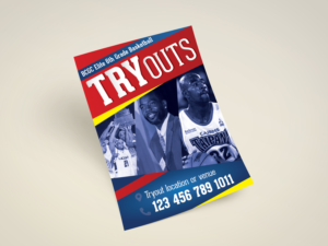 BCGC Elite 6th Grade Basketball Tryouts | Design de Flyer par Benson M.