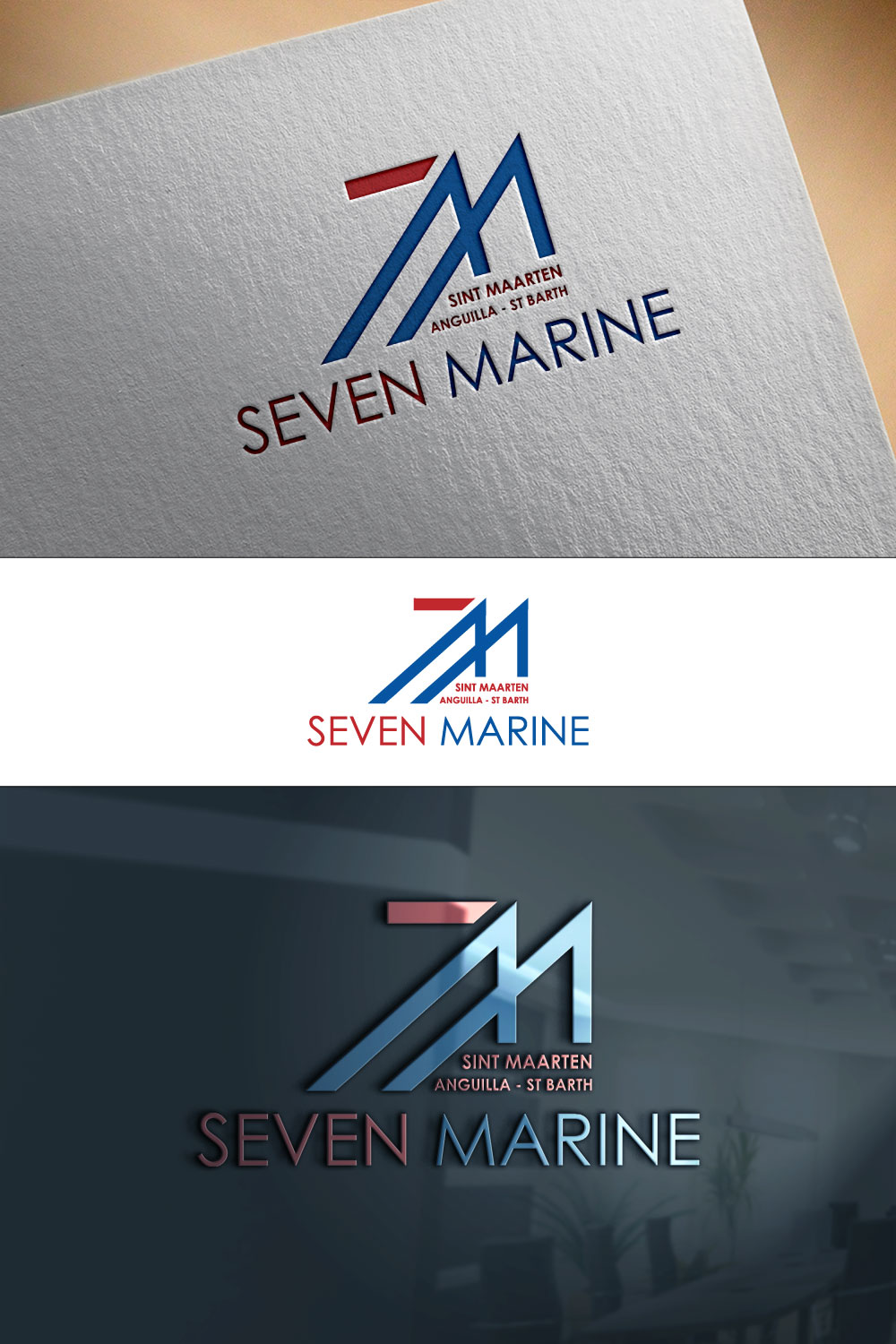 Logo Design by Sky Shuvo for Caribbean marines N.V - Robinson tours SXM | Design: #26678522