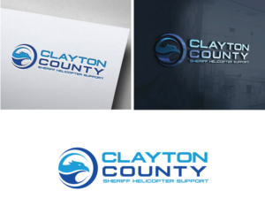 Clayton County Sheriff Helicopter Support | Logo Design by HEAVEN ART