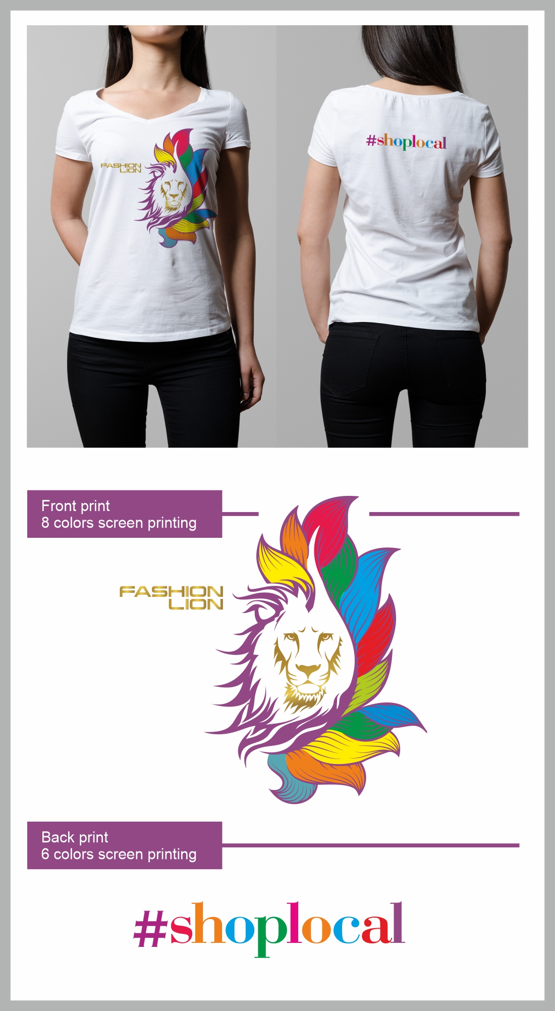 T-shirt Design by Pirciu for Fashion Lion | Design #26687425