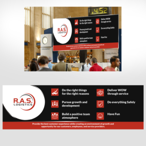 RAS Logistics - Banner 2.5' x 8' for 20+ locations | Poster-Design von Sajal Samaddar
