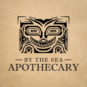 I would like to see if we can incorporate the name BY THE SEA APOTHECARY however this might make it too busy. Perhaps smaller lettering for "by the sea" and larger for "APOTHECARY". It also might be the case that adding this on the front makes things look too busy. I'm open to creative suggestions. | Diseño de Etiqueta por b4usonai