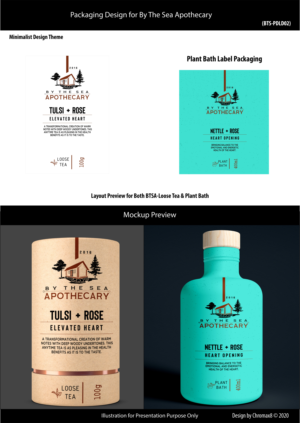 I would like to see if we can incorporate the name BY THE SEA APOTHECARY however this might make it too busy. Perhaps smaller lettering for "by the sea" and larger for "APOTHECARY". It also might be the case that adding this on the front makes things look too busy. I'm open to creative suggestions. | Diseño de Etiqueta por Chromax8