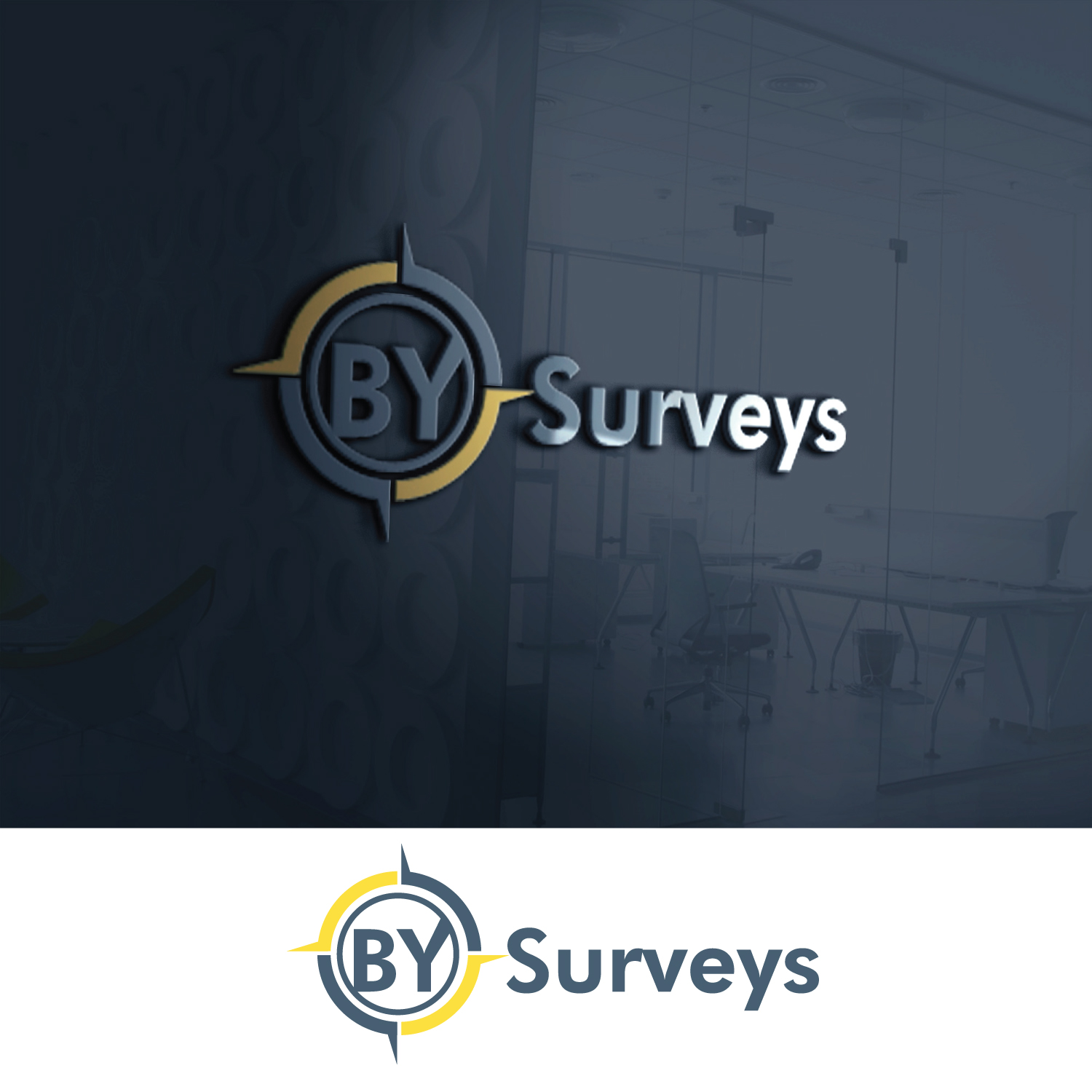 Logo Design by GODDREAMCREATION for B Y SURVEYS AND SITE ENGINEERING LTD | Design #26680111