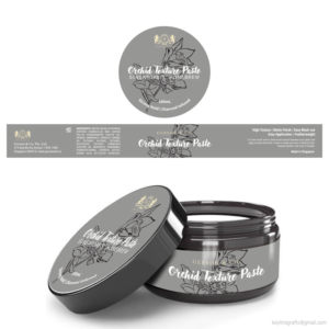 Packaging Label Design for Hair Styling Product