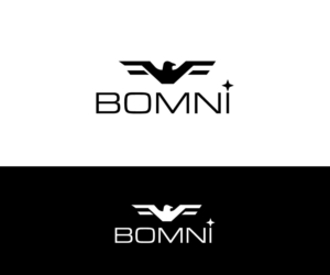 BOMNI (with 4 pointed star as the dot on top of the i | Logo Design by makerlogoz