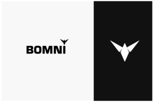 BOMNI (with 4 pointed star as the dot on top of the i | Logo Design by ideaz2050