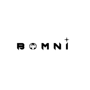 BOMNI (with 4 pointed star as the dot on top of the i | Logo Design by geni