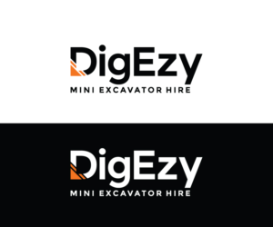 "Dig Ezy"  Mini Excavator Hire or "DigEzy" Mini Excavator Hire | Logo Design by Atec
