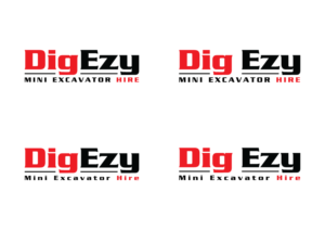 "Dig Ezy"  Mini Excavator Hire or "DigEzy" Mini Excavator Hire | Logo Design by kaonashi55