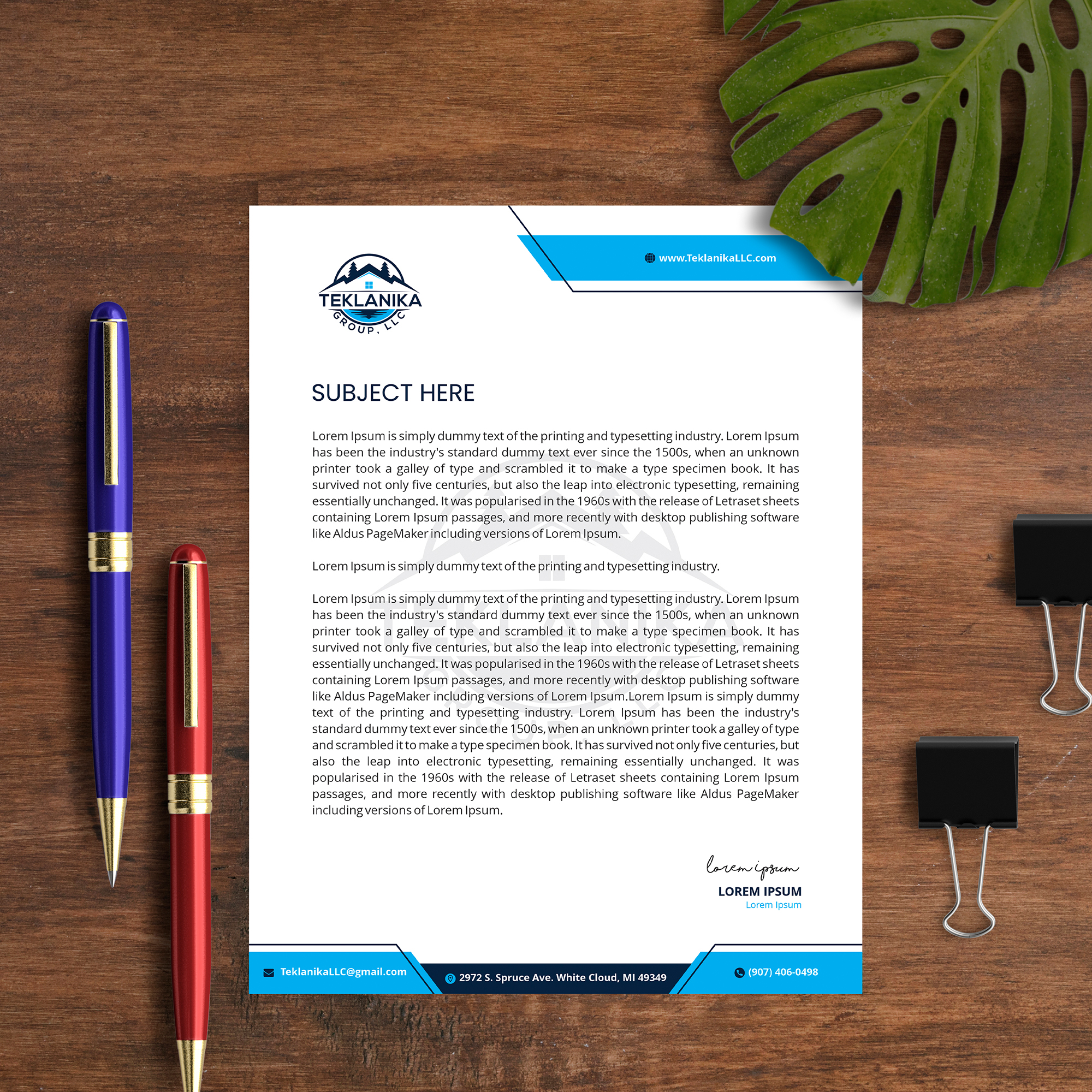 Letterhead Design by Fat Bat Man for this project | Design #26688286