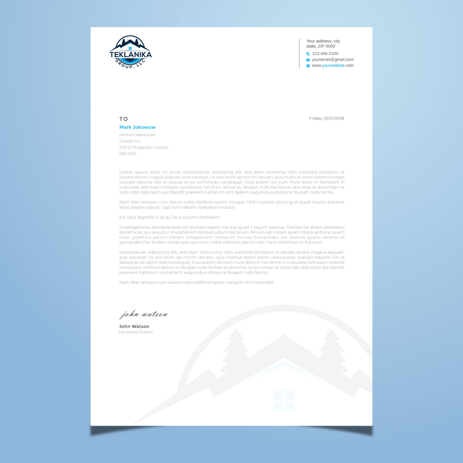 Letterhead Design by LAXMI DESIGNHUB for this project | Design #26686727