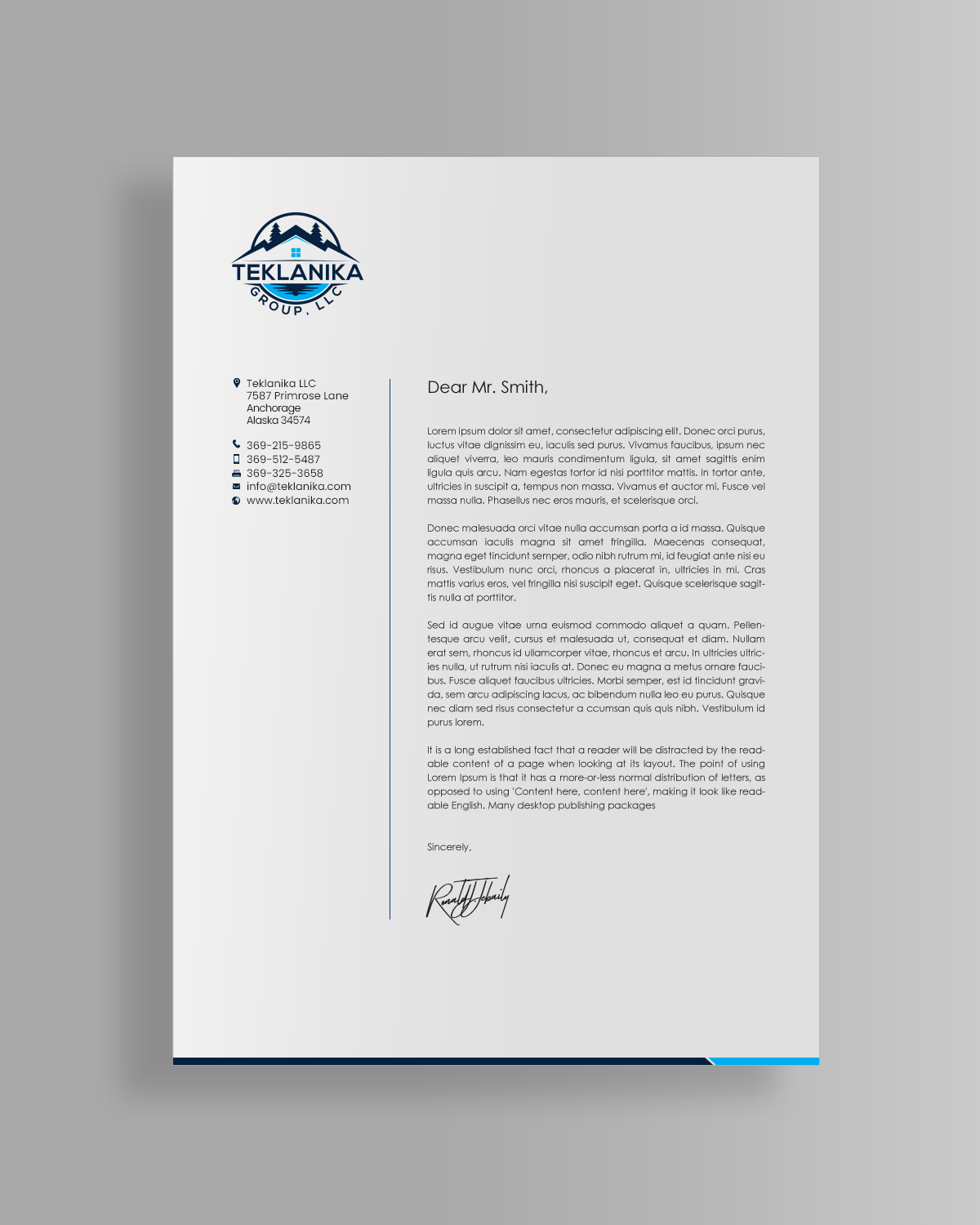 Letterhead Design by chandrayaan.creative for this project | Design #26687763