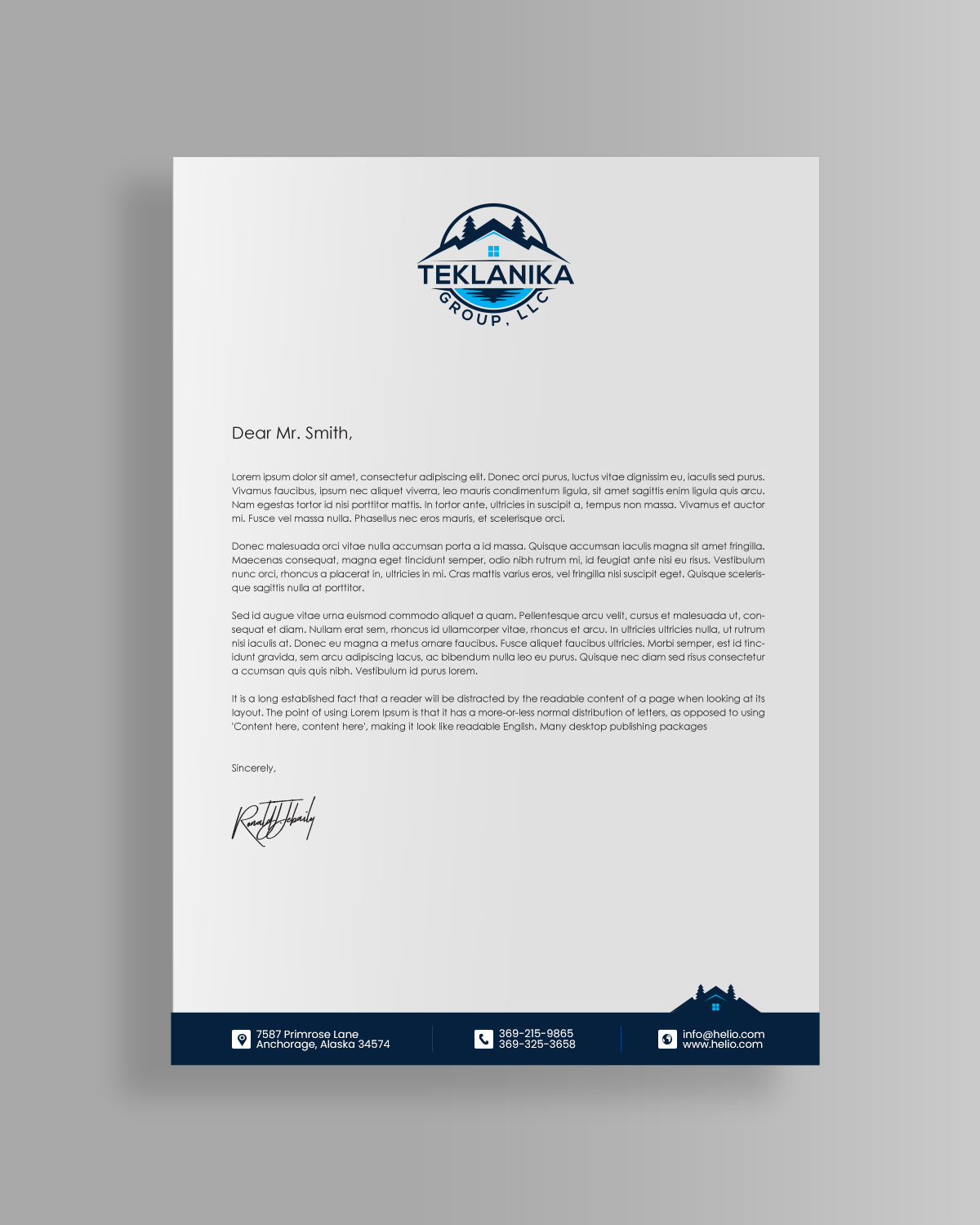 Letterhead Design by chandrayaan.creative for this project | Design #26687764