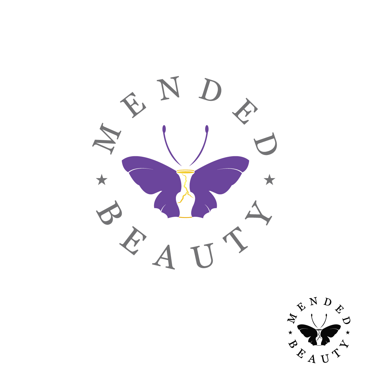 Logo Design by fly  design for Mended Beauty | Design #26688649