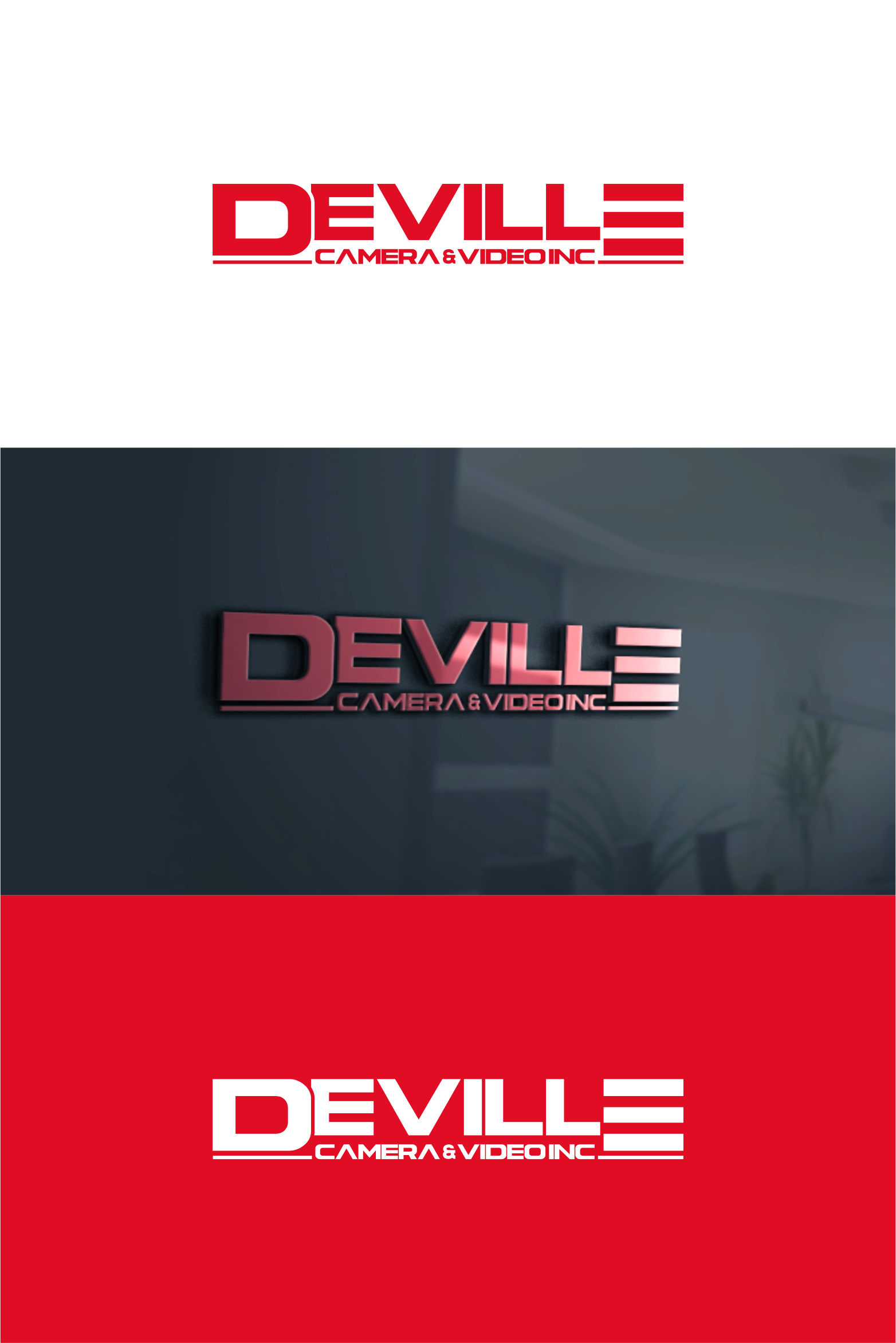 Logo Design by anak mama for Deville Camera & Video | Design #26689853