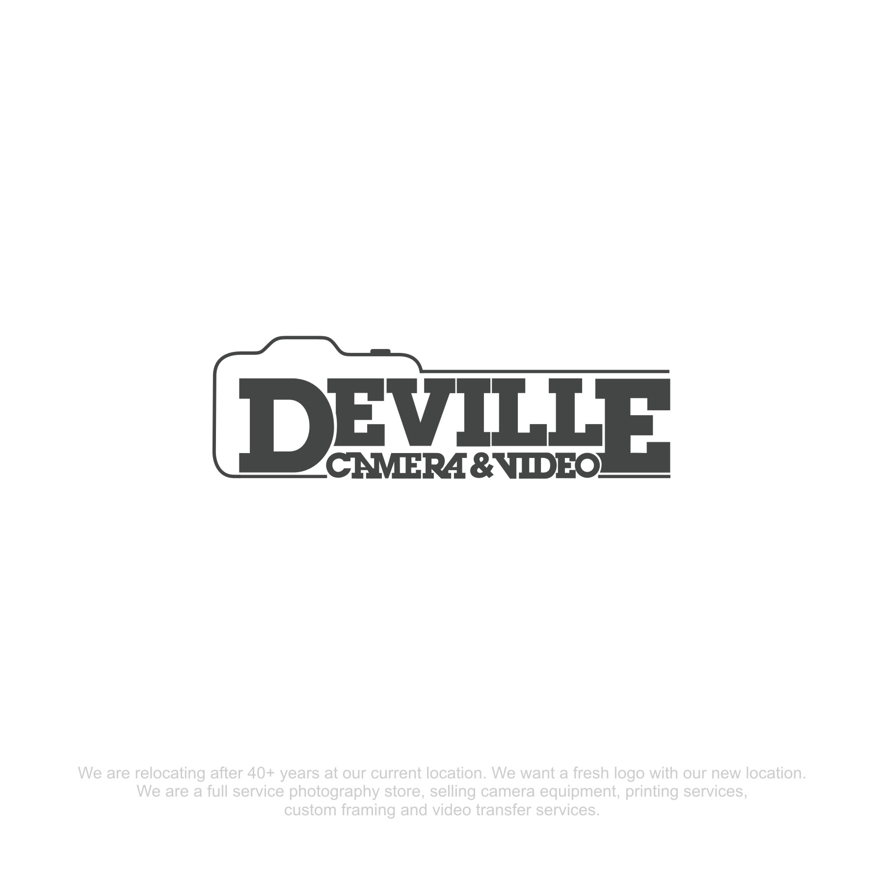 Logo Design by M 8 for Deville Camera & Video | Design #26712968