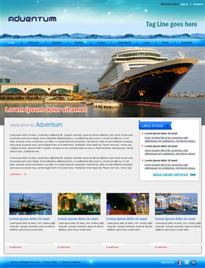Web Design Project - Shipping Industry | Web Design by Expert Designer