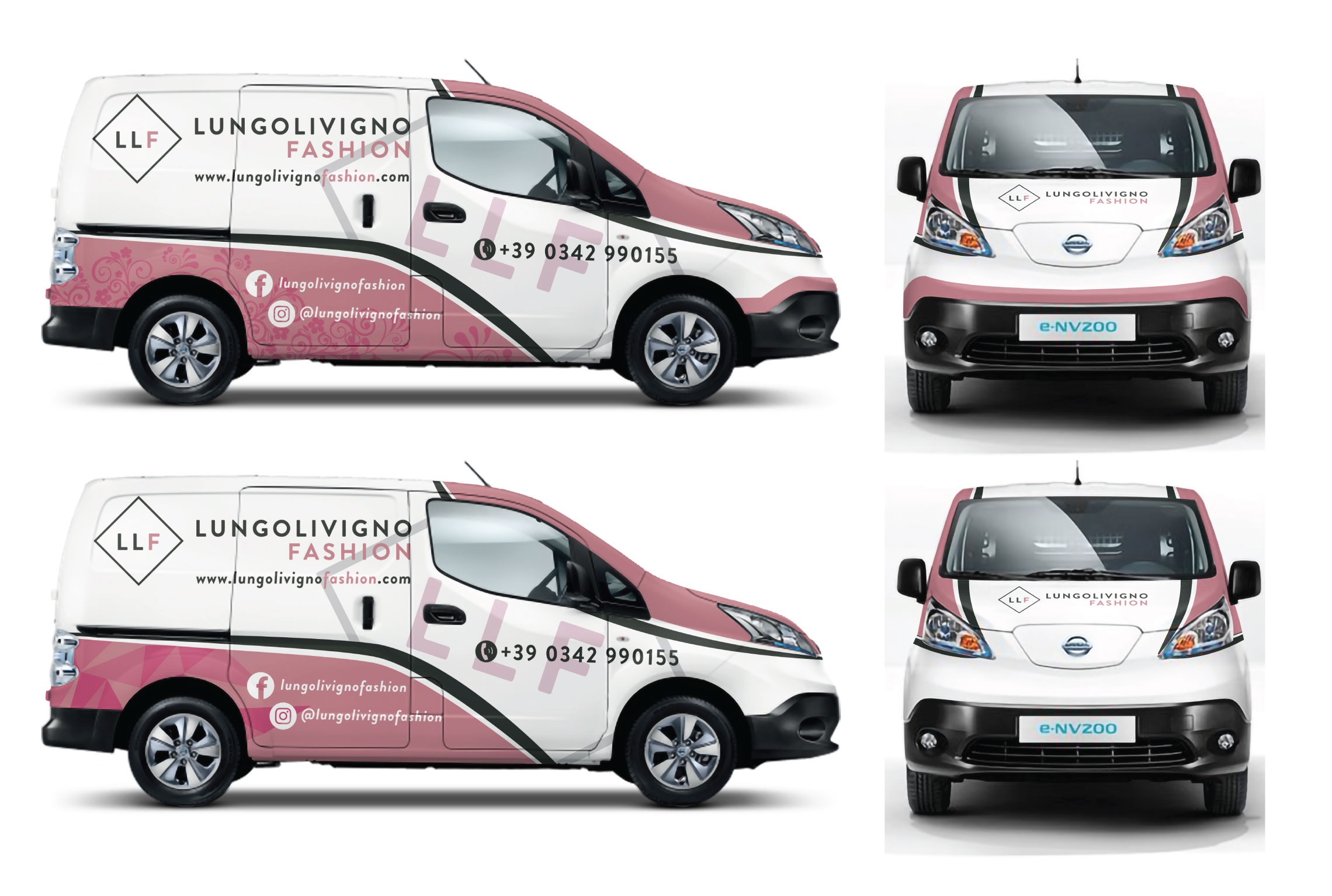 Car Wrap Design by White Diary for Lungolivigno Fashion | Design #26693102