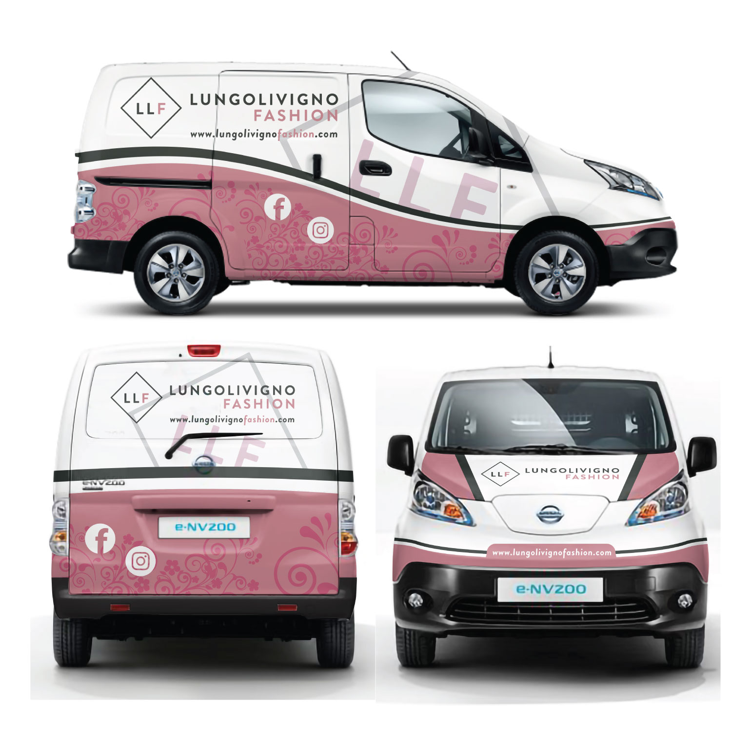 Car Wrap Design by White Diary for Lungolivigno Fashion | Design #26709450