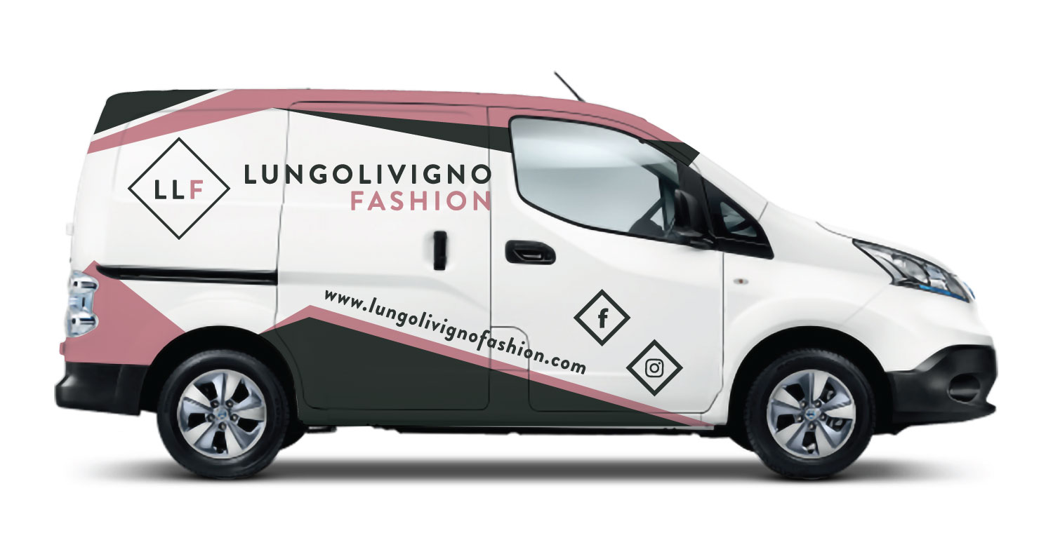 Car Wrap Design by White Diary for Lungolivigno Fashion | Design #26840824