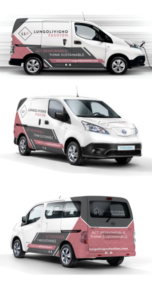 LLF Van for a fashion industry | Car Wrap Design by Fat Bat Man