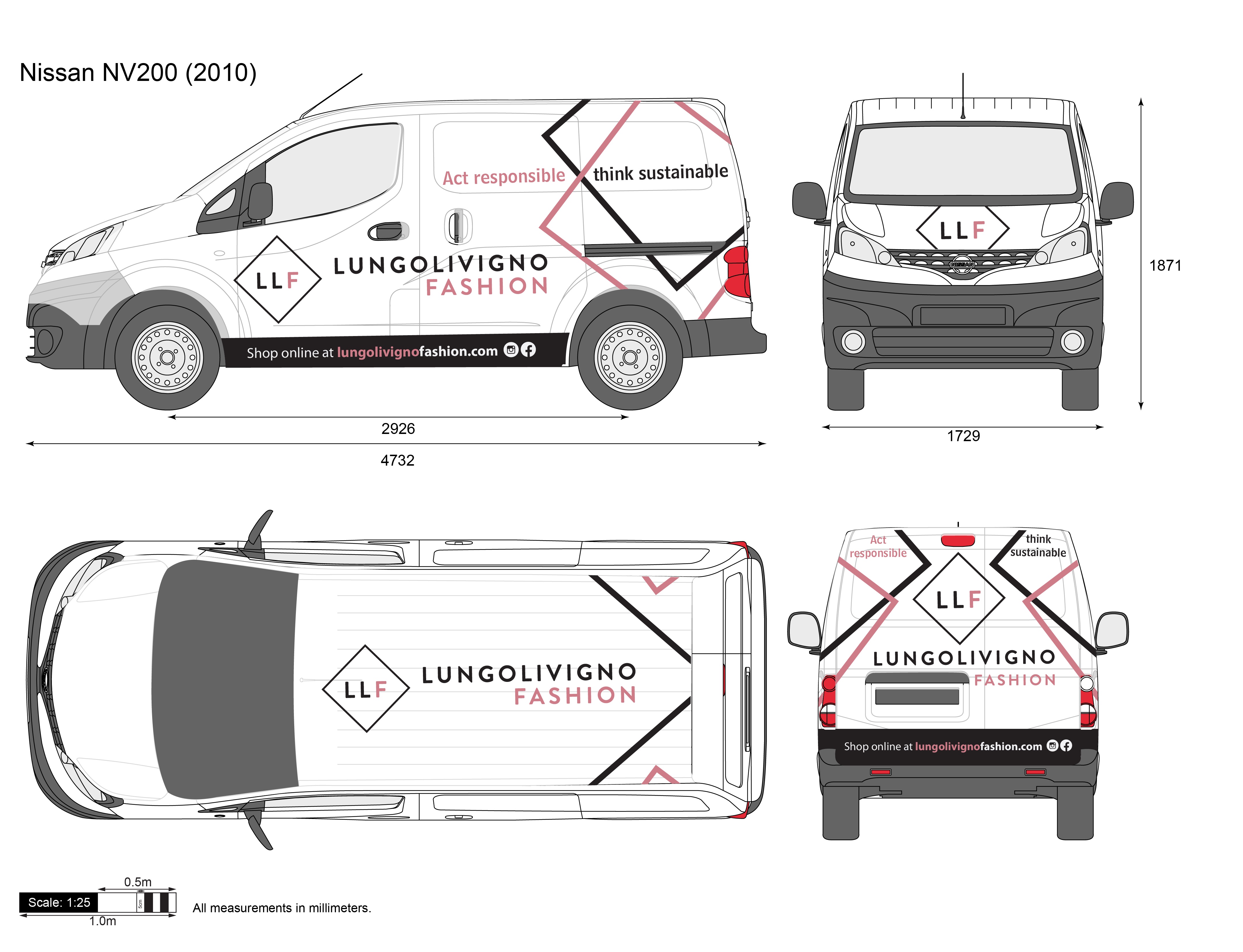 Car Wrap Design by Kira Graphics for Lungolivigno Fashion | Design #26814438