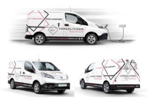 LLF Van for a fashion industry | Car Wrap Design by Kira Graphics