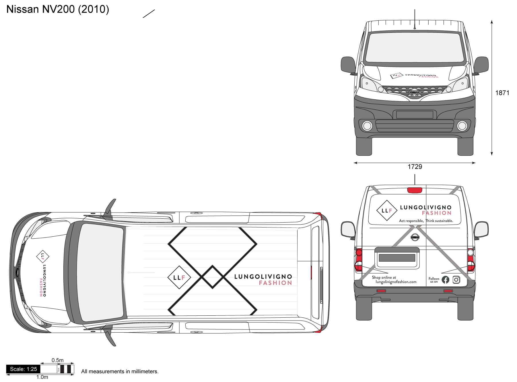 Car Wrap Design by Javelin Studio for Lungolivigno Fashion | Design #26812755