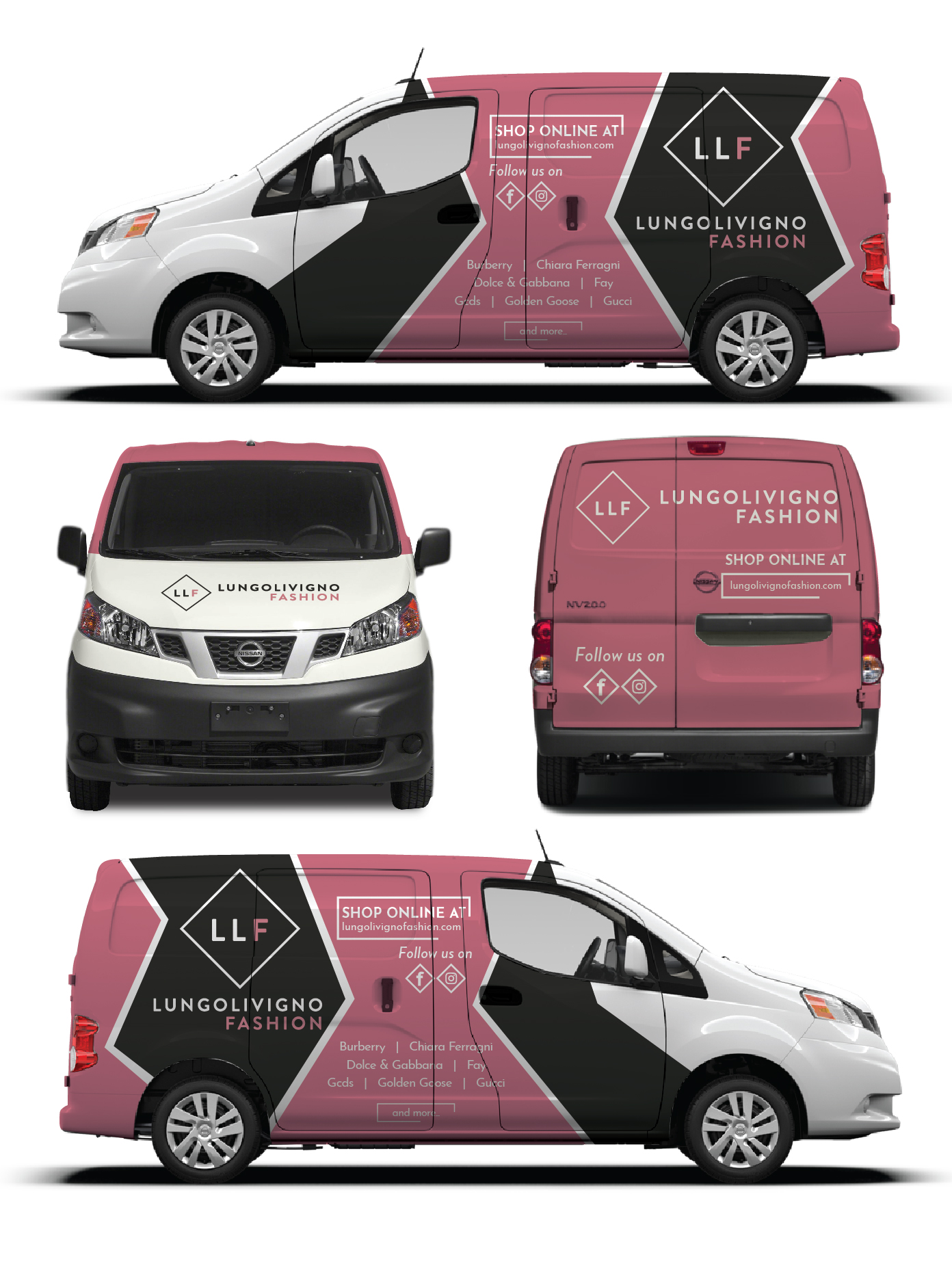 Car Wrap-Design von Shumaila Kiran für Lungolivigno Fashion | Design #26695692