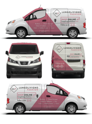 Car Wrap Design by Shumaila Kiran for Lungolivigno Fashion | Design: #26695693