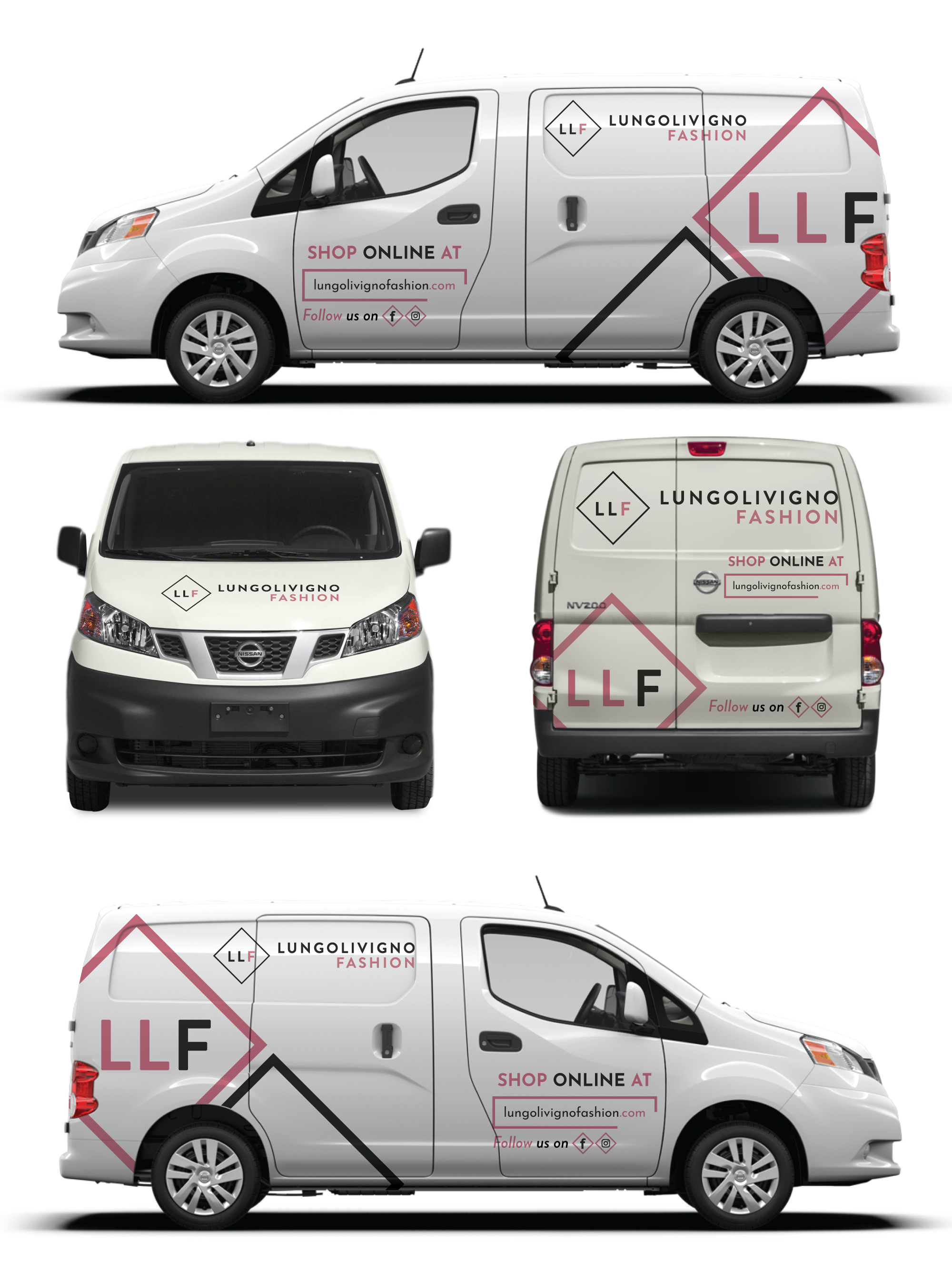 Car Wrap Design by Shumaila Kiran for Lungolivigno Fashion | Design #26759711