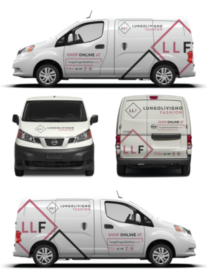 Car Wrap Design by Shumaila Kiran for Lungolivigno Fashion | Design: #26759711
