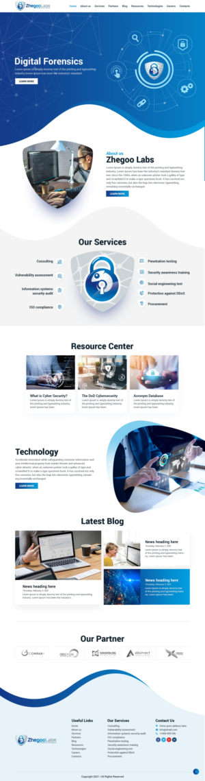 zhegoo labs cybersecurity website design and development | Web Design by nzdesigners