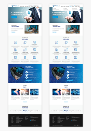 zhegoo labs cybersecurity website design and development | Diseño Web por Starlyn DS