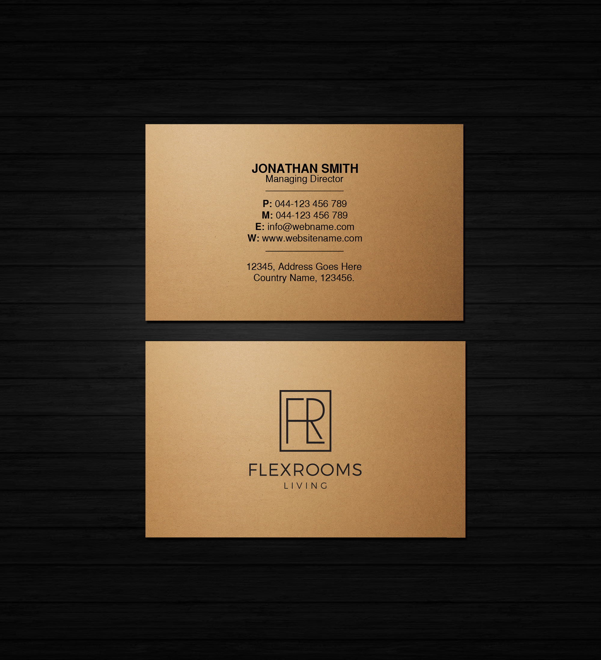 Stationery Design by Creations Box 2015 for Flexrooms Living | Design #26701953