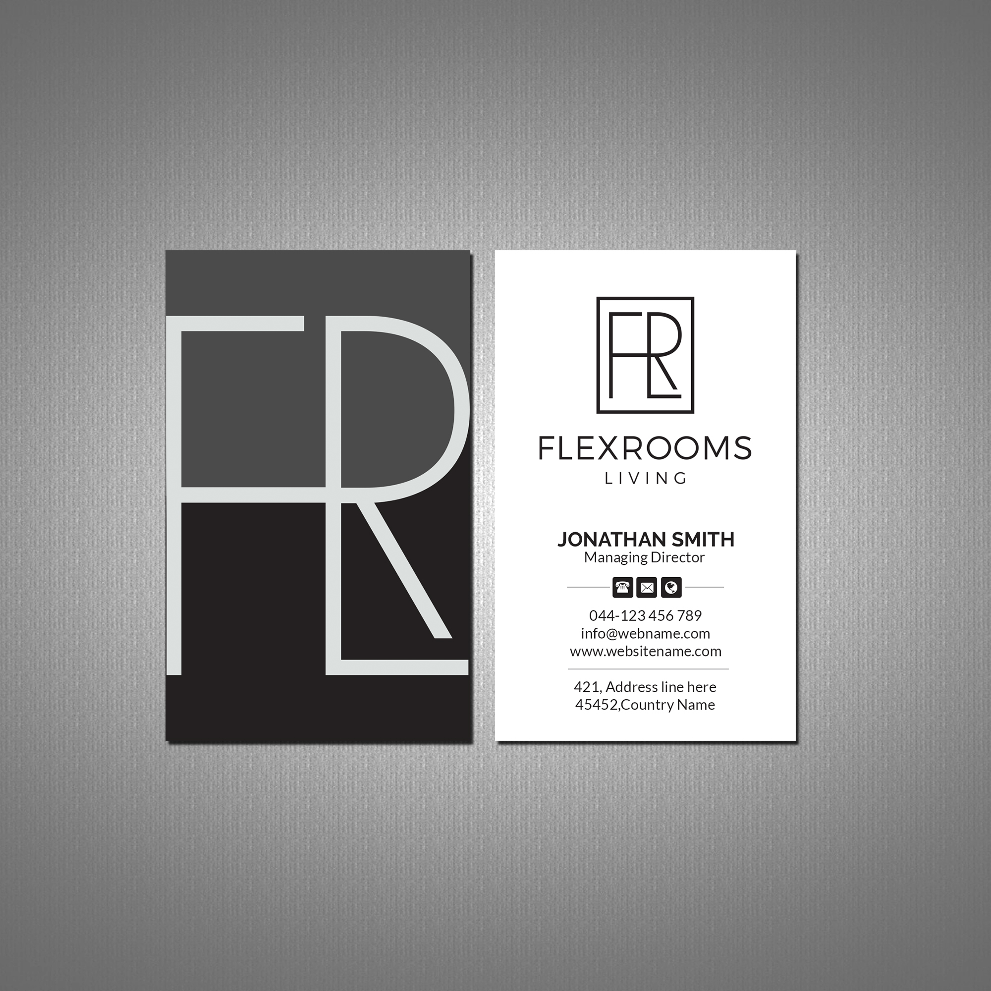 Stationery Design by Creations Box 2015 for Flexrooms Living | Design #26702088