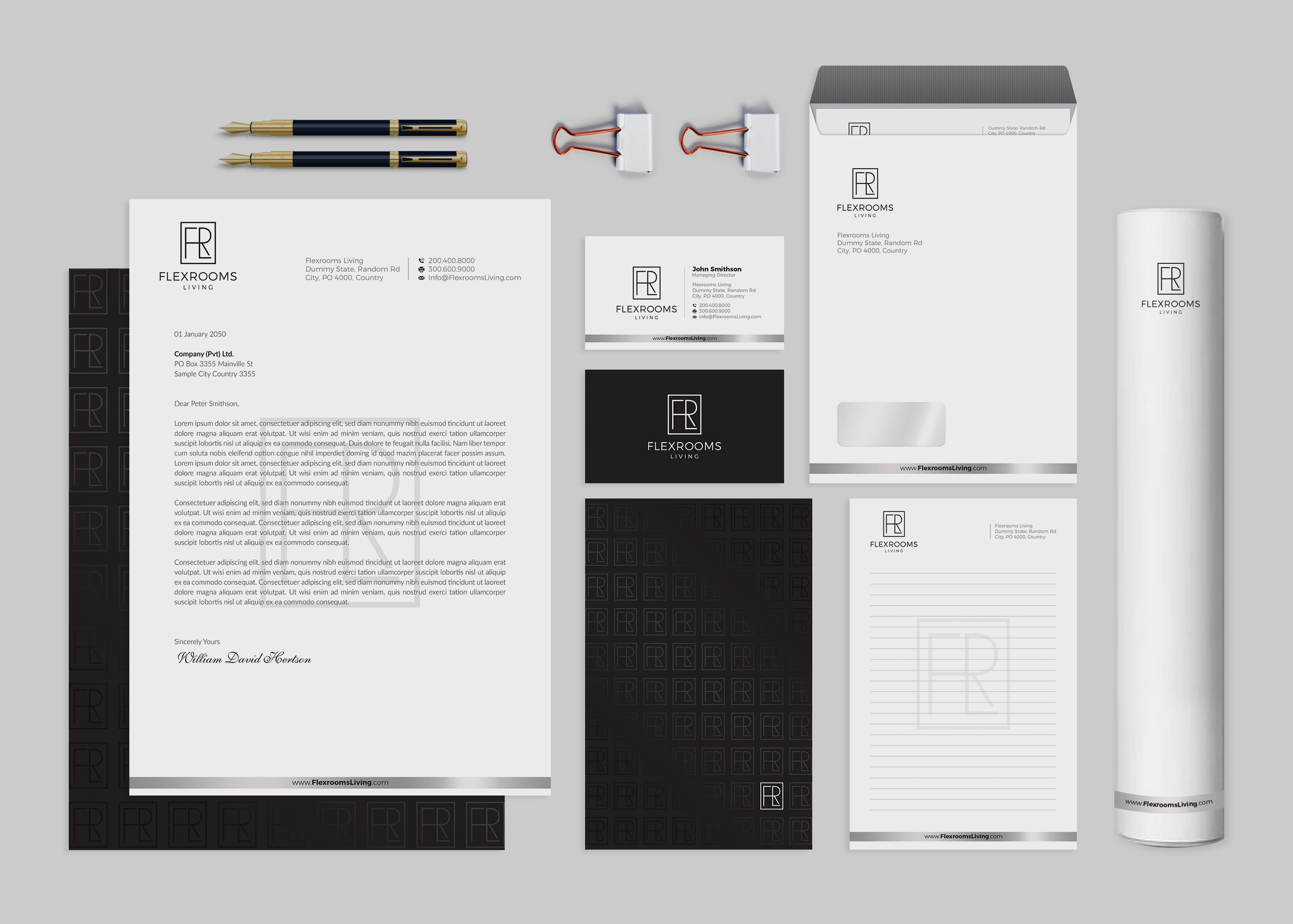 Stationery Design by OxonoArt for Flexrooms Living | Design #26702563