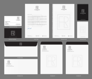 Flexrooms Living Stationery Design | Stationery Design by chandrayaan.creative
