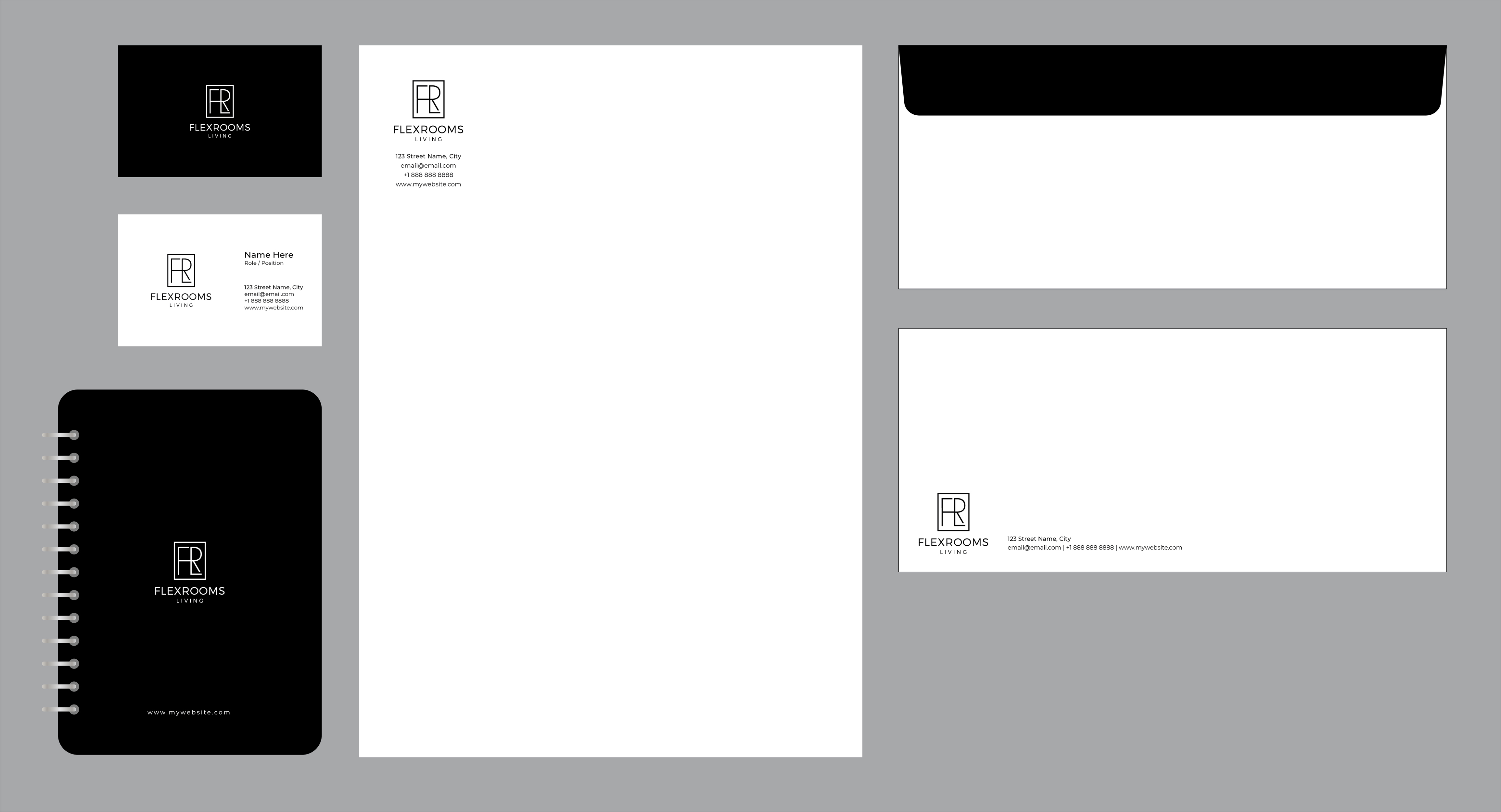 Stationery Design by atularts for Flexrooms Living | Design #26699847