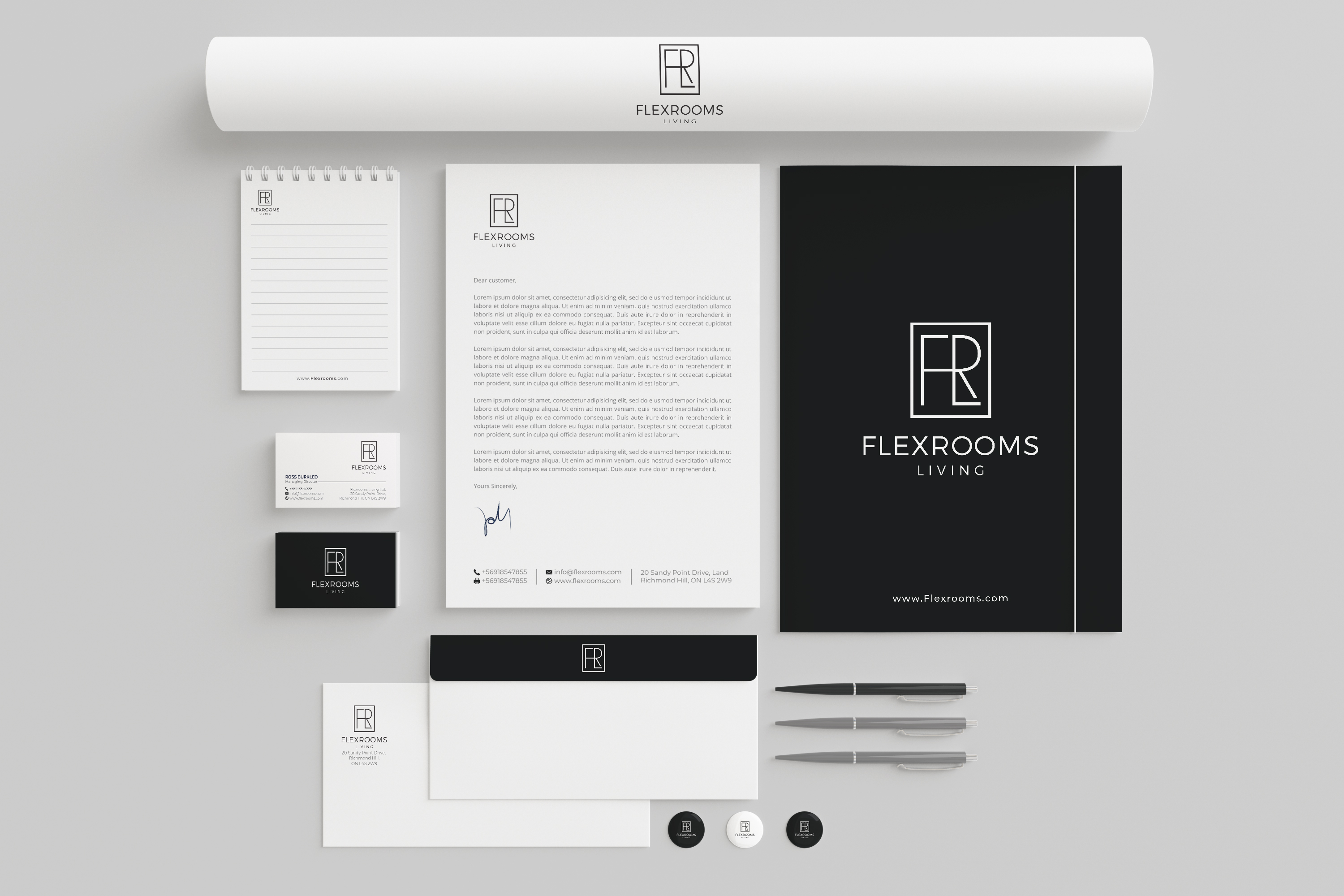 Stationery Design by R.design for Flexrooms Living | Design #26693939