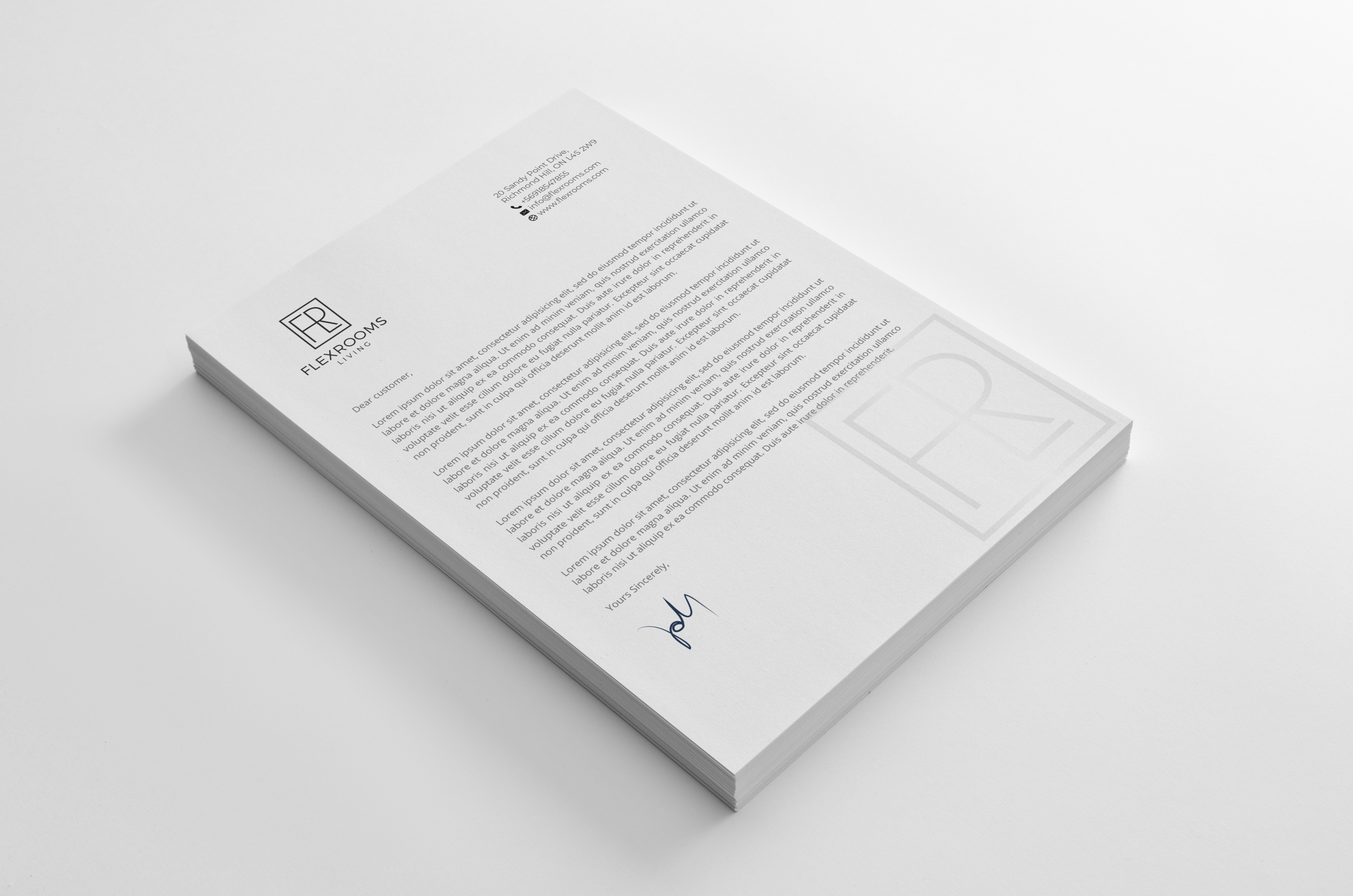 Schreibwaren-Design von R.design für Flexrooms Living | Design #26706117