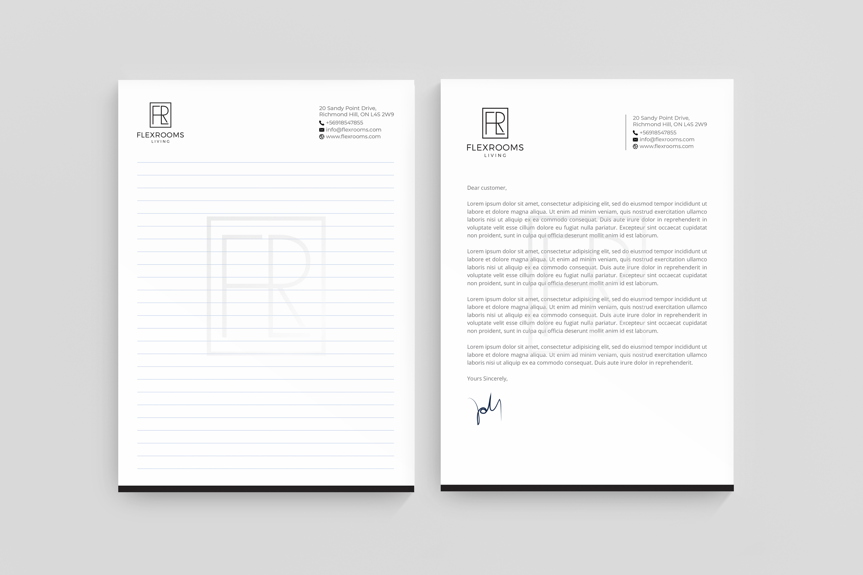 Schreibwaren-Design von R.design für Flexrooms Living | Design #26715928