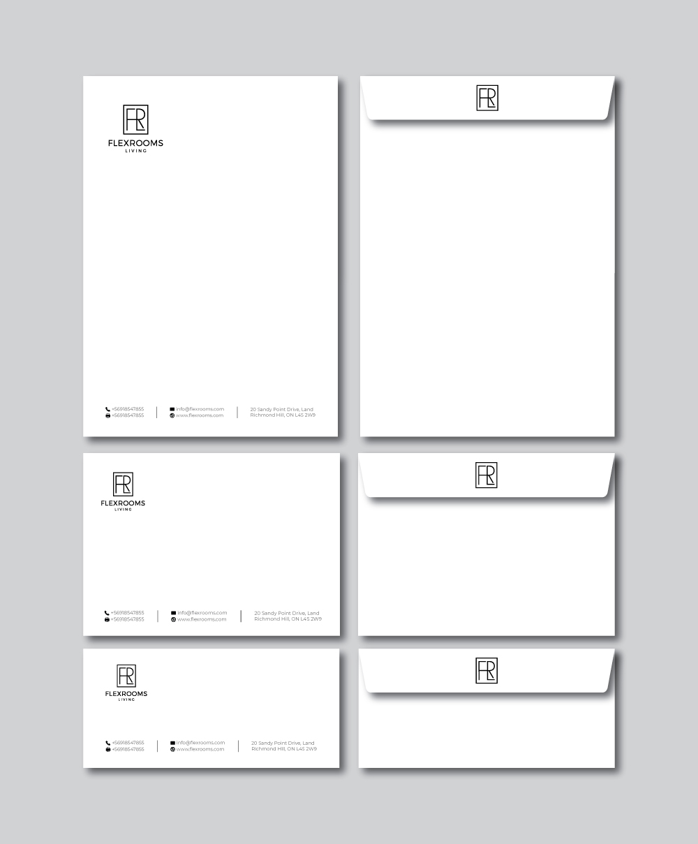 Stationery Design by R.design for Flexrooms Living | Design #26729167