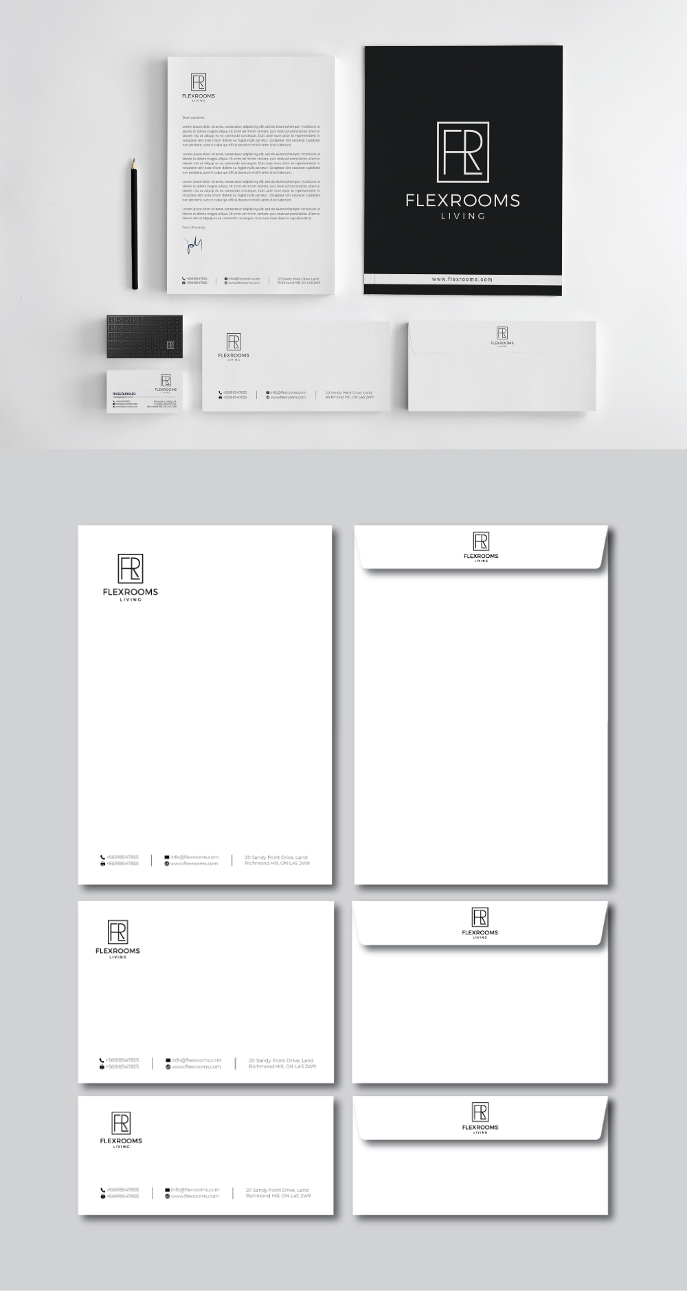 Stationery Design by R.design for Flexrooms Living | Design #26729189
