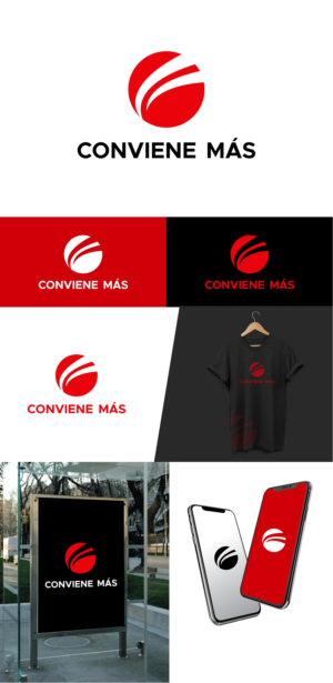 Conviene más (in english: it is more convenient) | Logo Design by ZeneFashions