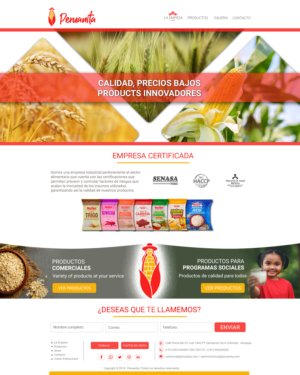 Web-Design von Chinmayees für Peruanita Eirl | Design: #26867231