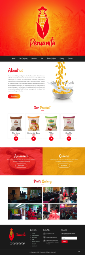 Web-Design von pb für Peruanita Eirl | Design: #26695607