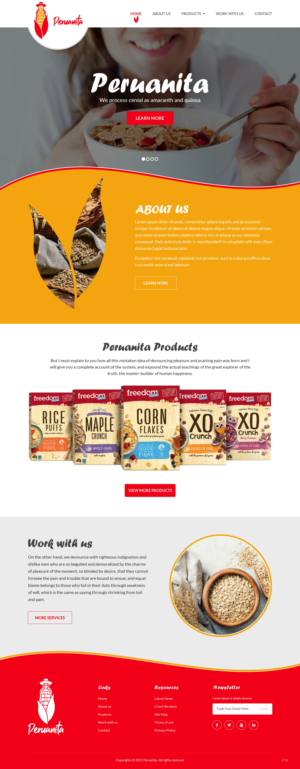 Web-Design von pb für Peruanita Eirl | Design: #26695610