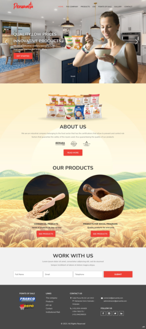 Web Design by pb for Peruanita Eirl | Design: #26695620